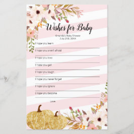 カボチャの水色の願いベビーゲーム