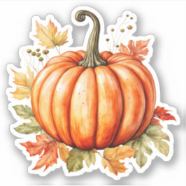 カボチャの水色カボチャのカエデの木離れの シール
