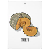 カボチャの漫画イラストレーション クリップボード (裏面)