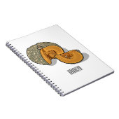 カボチャの漫画イラストレーション ノートブック (右側)