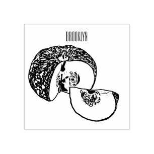 カボチャの漫画イラストレーション ラバースタンプ