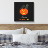 カボチャの猫は猫に用心 キャンバスプリント (インサイチュ (寝室))