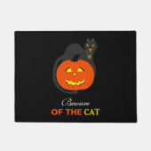 カボチャの猫は猫に用心 ドアマット (正面)