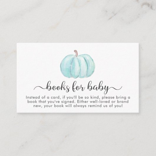 カボチャの男の赤ちゃん エンクロージャーカード (正面)