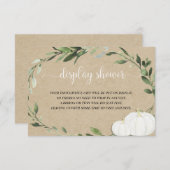 カボチャの男女兼用緑のディスプレイシャワー エンクロージャーカード (正面/裏面)