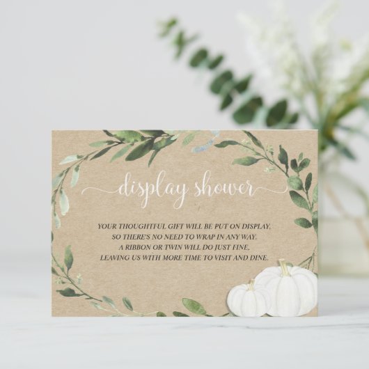 カボチャの男女兼用緑のディスプレイシャワー エンクロージャーカード (スタンド正面)