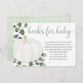 カボチャの男女兼用緑の本の要求 エンクロージャーカード (正面/裏面)