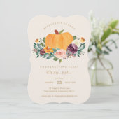 カボチャの畑 感謝祭の食事への招待 招待状 (スタンド正面)