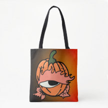 カボチャの眠い不気味目