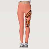 カボチャの眠い不気味目 レギンス (正面)