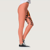 カボチャの眠い不気味目 レギンス (右)