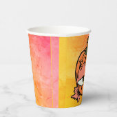 カボチャの眠い不気味目 紙コップ (右)