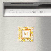 カボチャの秋の収穫パターン マグネット (インサイチュ (食洗機))