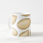 カボチャの種の模様 コーヒーマグカップ (正面左)
