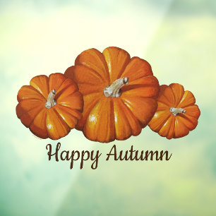 カボチャの窓のクリング ウィンドウサイン