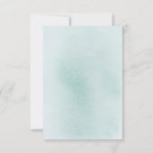 カボチャの緑と金ゴールド結婚式RSVP 出欠カード (裏面)