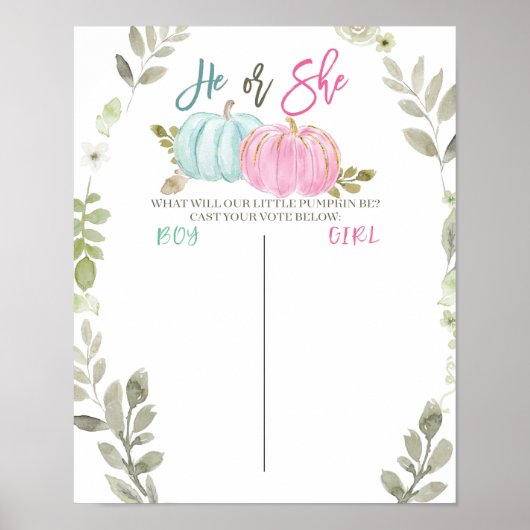 カボチャの緑の投票板 ポスター (正面)