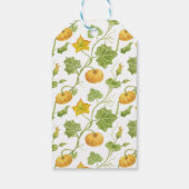 カボチャの花の植物 ギフトタグ