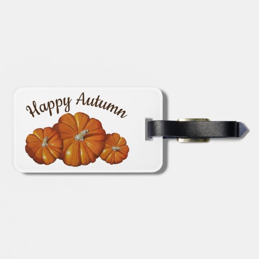 カボチャの荷札 ラゲッジタグ (裏面横)