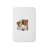 カボチャの衣装を着た可愛いハロウィンクラシック猫T-Sh バスマット (正面縦)