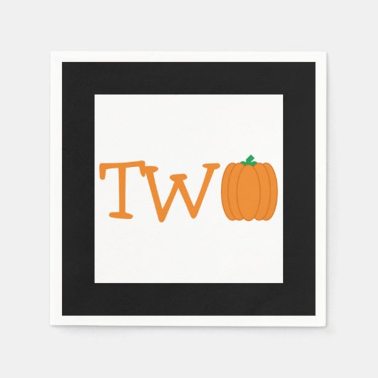 カボチャの誕生日2 スタンダードカクテルナプキン (正面)