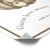 カボチャの赤ちゃんシャワーお菓子の数を推測 ポスター (角)