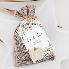 カボチャの赤ちゃんシャワーのお願い ギフトタグ