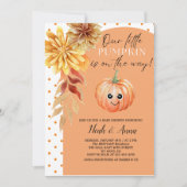 カボチャの赤ちゃんシャワーの招待状 招待状 (正面)