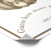 カボチャの赤ちゃんシャワーカボチャの数を推測 ポスター (角)