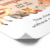 カボチャの赤ちゃんシャワーゲームの数を推測 ポスター (角)