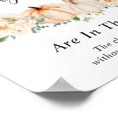 カボチャの赤ちゃんシャワーゲームの数を推測 ポスター (角)