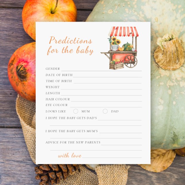 カボチャの赤ちゃんシャワー予測とアドバイスベビー (クリエイターアップロード済み)