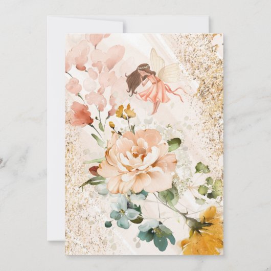 カボチャの赤ちゃんシャワー小さなカボチャが途中にある 招待状 (裏面)