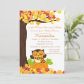 カボチャの赤ちゃんシャワー招待状 招待状 (スタンド正面)