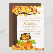 カボチャの赤ちゃんシャワー招待状 招待状 (正面/裏面)