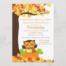 カボチャの赤ちゃんシャワー招待状 招待状