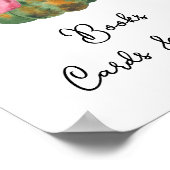 カボチャの赤ちゃんシャワー本のカードとギフト ポスター (角)