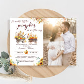 カボチャの赤ちゃんシャワー甘い小さなカボチャのインバート 招待状