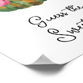 カボチャの赤ちゃんシャワー甘い混乱を推測 ポスター (角)