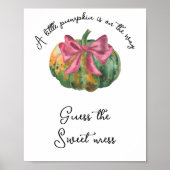 カボチャの赤ちゃんシャワー甘い混乱を推測 ポスター (正面)