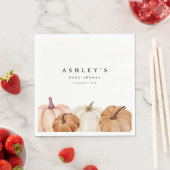 カボチャの赤ちゃんシャワー スタンダードランチョンナプキン (インサイチュ)