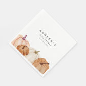 カボチャの赤ちゃんシャワー スタンダードランチョンナプキン (角)