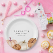 カボチャの赤ちゃんシャワー ペーパープレート (パーティー)