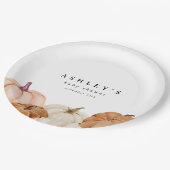 カボチャの赤ちゃんシャワー ペーパープレート (アングル)