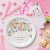 カボチャの赤ちゃんシャワー ペーパープレート (パーティー)