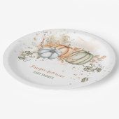 カボチャの赤ちゃんシャワー ペーパープレート (アングル)