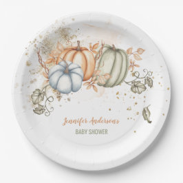 カボチャの赤ちゃんシャワー ペーパープレート