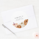 カボチャの赤ちゃんシャワー ラウンドシール (封筒)