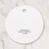 カボチャの赤ちゃんポップ・アートののシャワー – 彼女がポップするとき フェイバータグ (裏面)