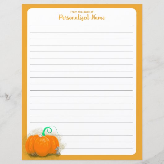 カボチャの遊び場 – 並んだ紙シート (正面)